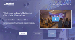 Desktop Screenshot of foothillsbaptist.org